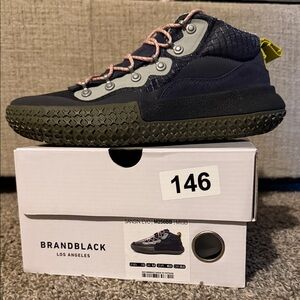 Brandblack Men’s Navy Black and Gray Sneakers
